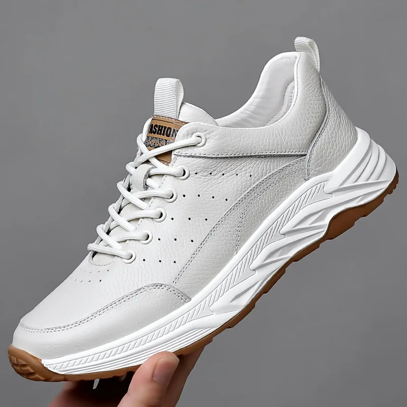 Top Layer Cowhide Autumn Men's Casual Shoes Outdoor Men's Sports Shoes