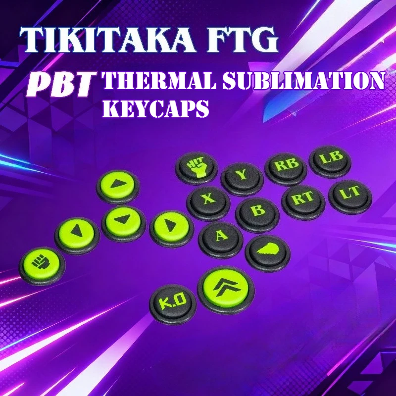 

TIKITAKA Hitbox набор колпачков для клавиш 24/30 мм PBT термосублимация индивидуальные колпачки для клавиш MX Switch механическая клавиатура игровые аксессуары