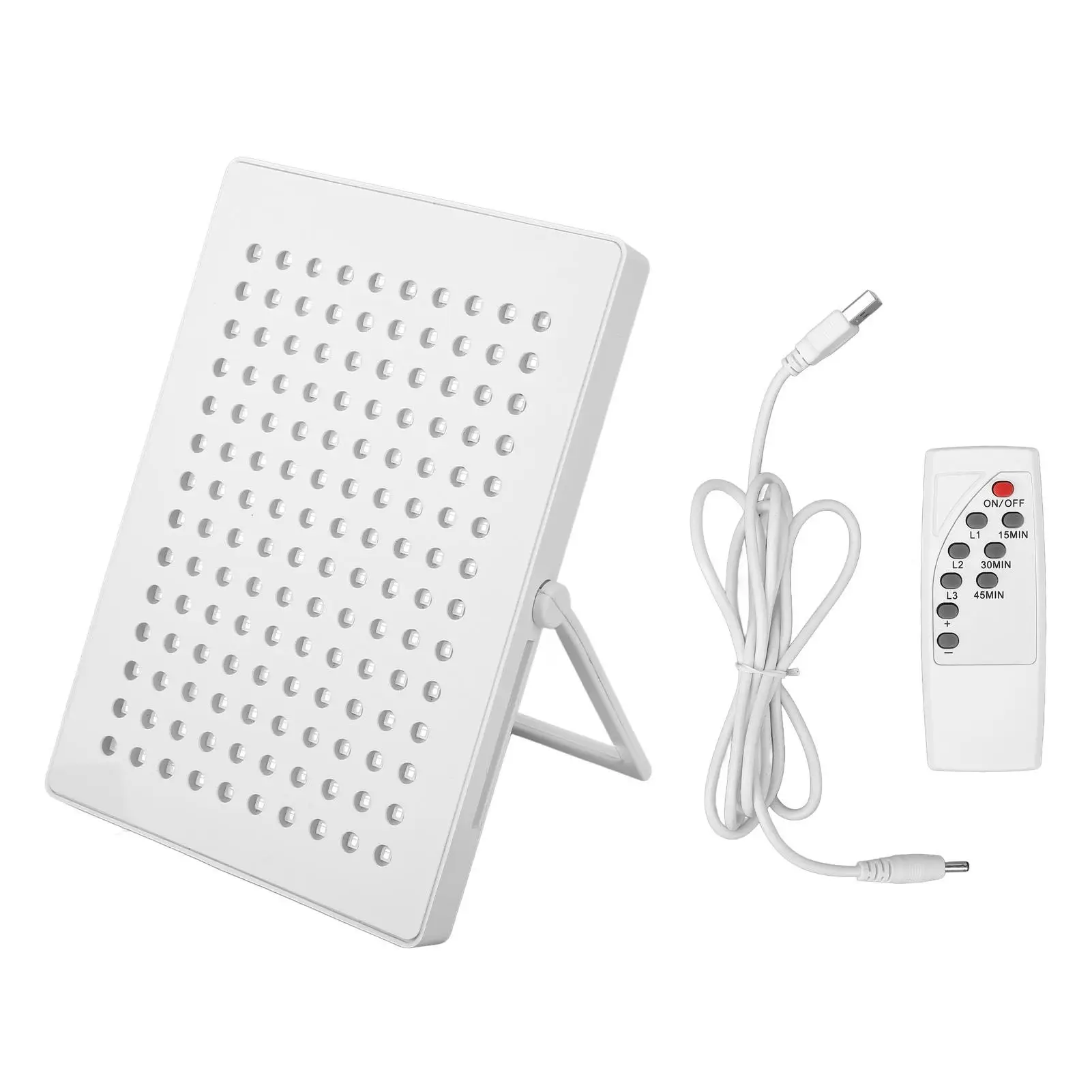 

Portable Tanning Lamp Panel Even Coverage 140 Light Chips UV 330 to 400NM for travel for face Tanning Device