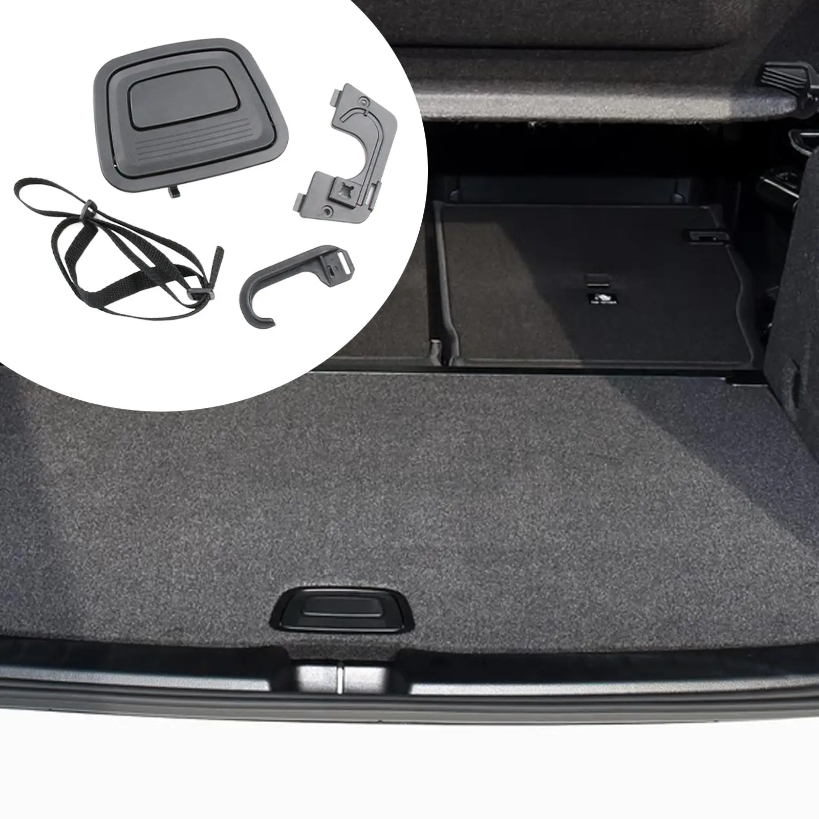 Practical Trunk Mat Carpet Switch Handle Rear Luggage Mat Floor Handle High Reliability for Gleclass W166 W292 2015-2019