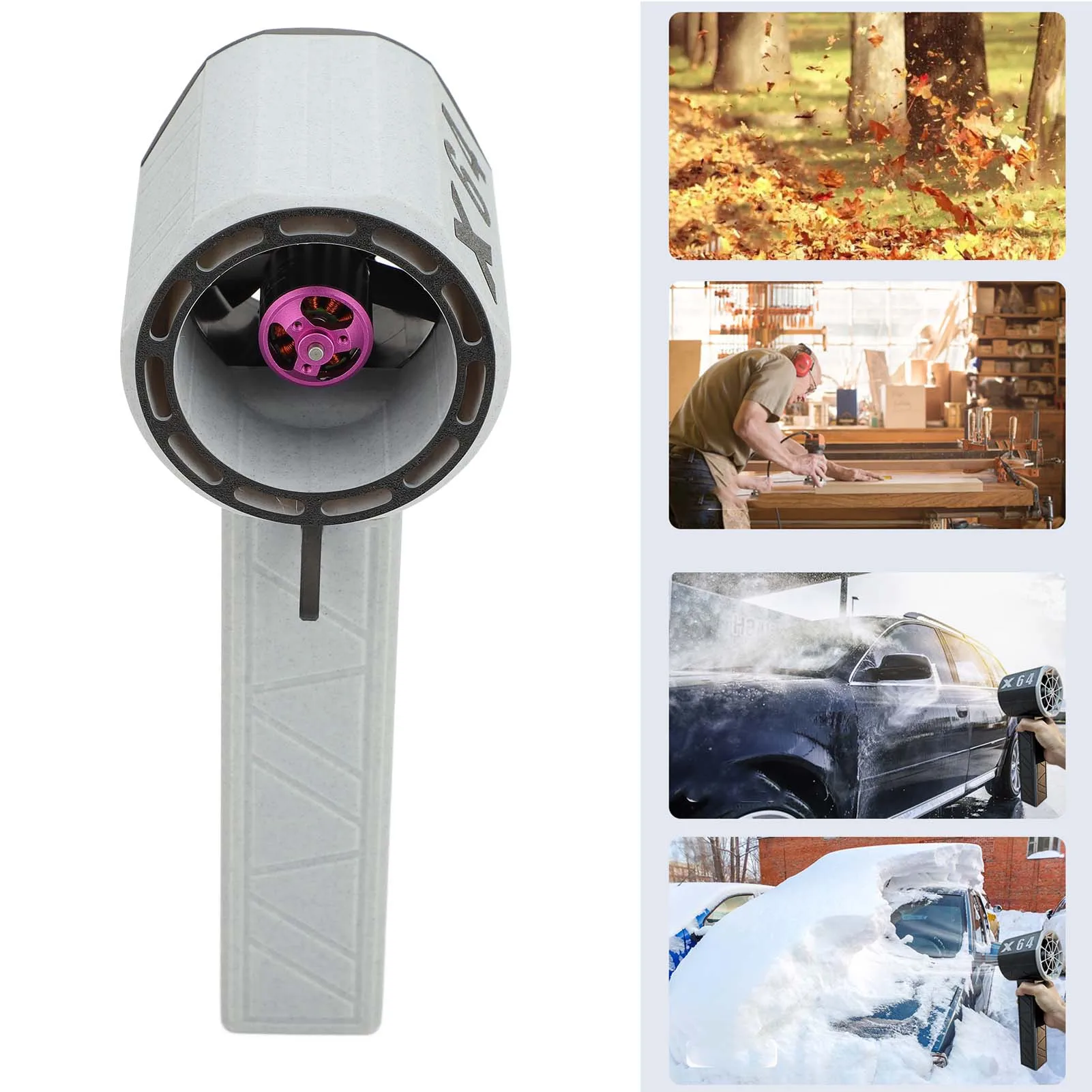 Dry Blower 1400g Thrust Stepless Speed Regulation Handheld Turbo Fan Blower for Cleaning Inflation Cooling  Blower