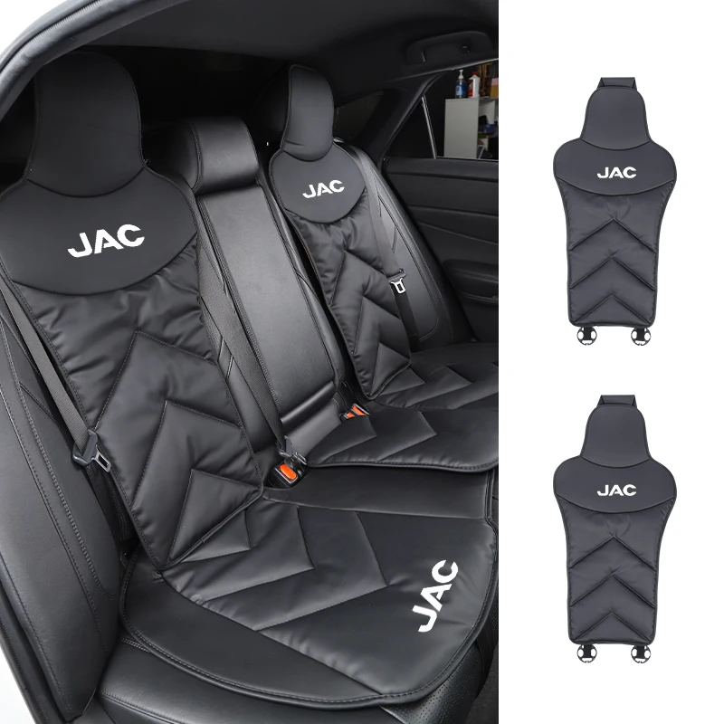 Car Front Rear Seat Cover Cotton Leather Cushion Backrest Protective Mat For JAC Refine J3 5 J4 J7 JS3 JS4 KR1 S2 S3 S4 S5 S7 4