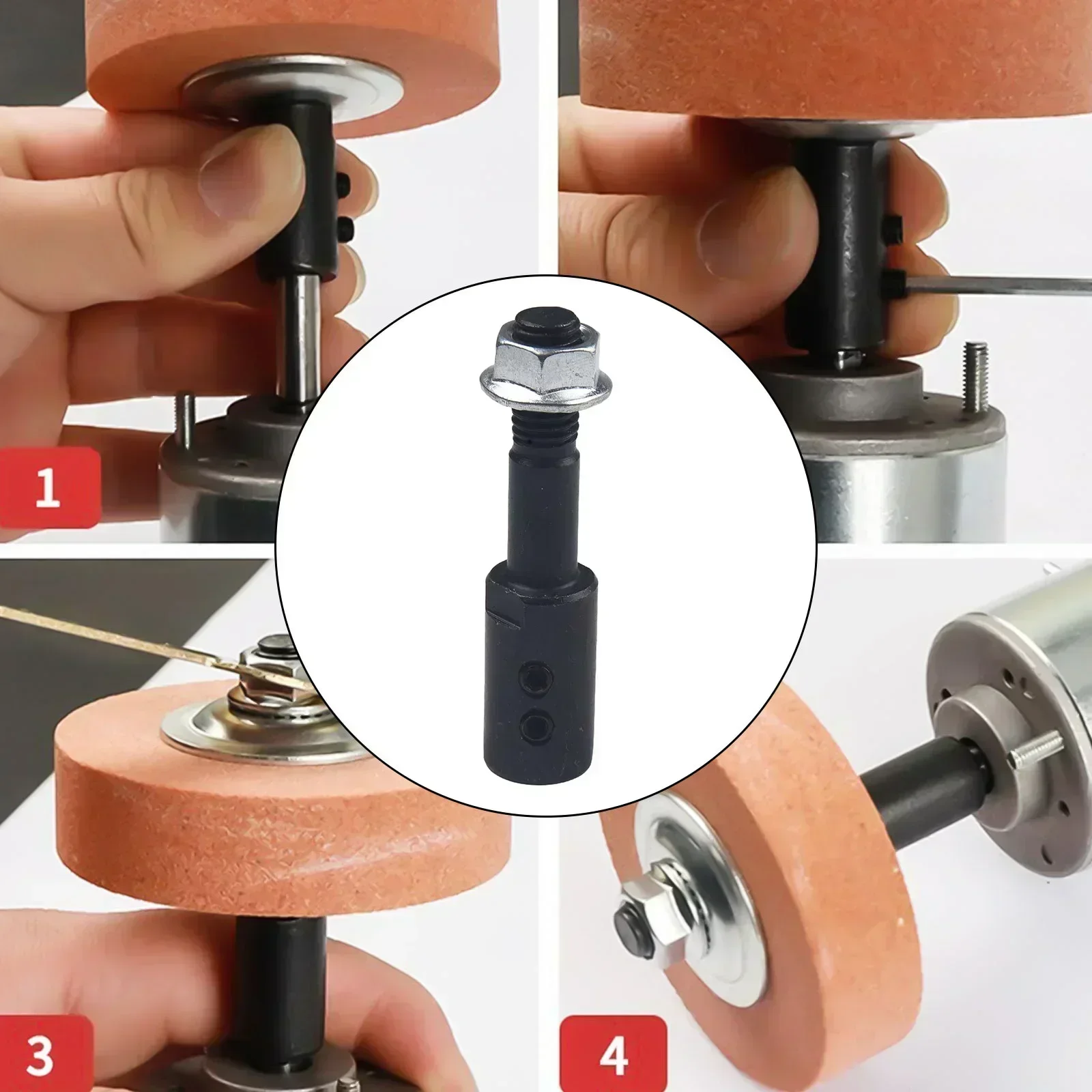 1 Set Spindle Adapter For Grinding Polishing 5mm/6mm/8mm/10mm/12mm/14mm/16mm Shaft Motor Bench Grinder Power Tool Accessories
