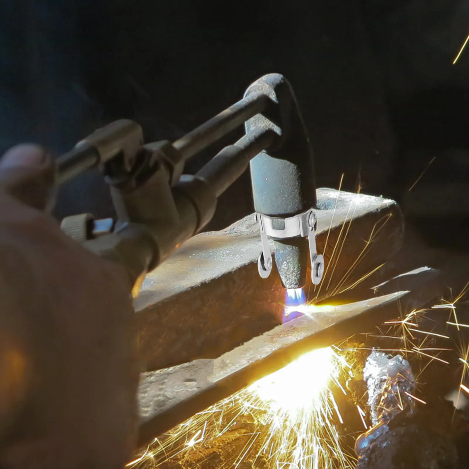 

Комплект из 2 роликовых направляющих для плазменной резки с бесконтактным компасным колесом для горелки для точной резки металла, для промышленного и бытового использования