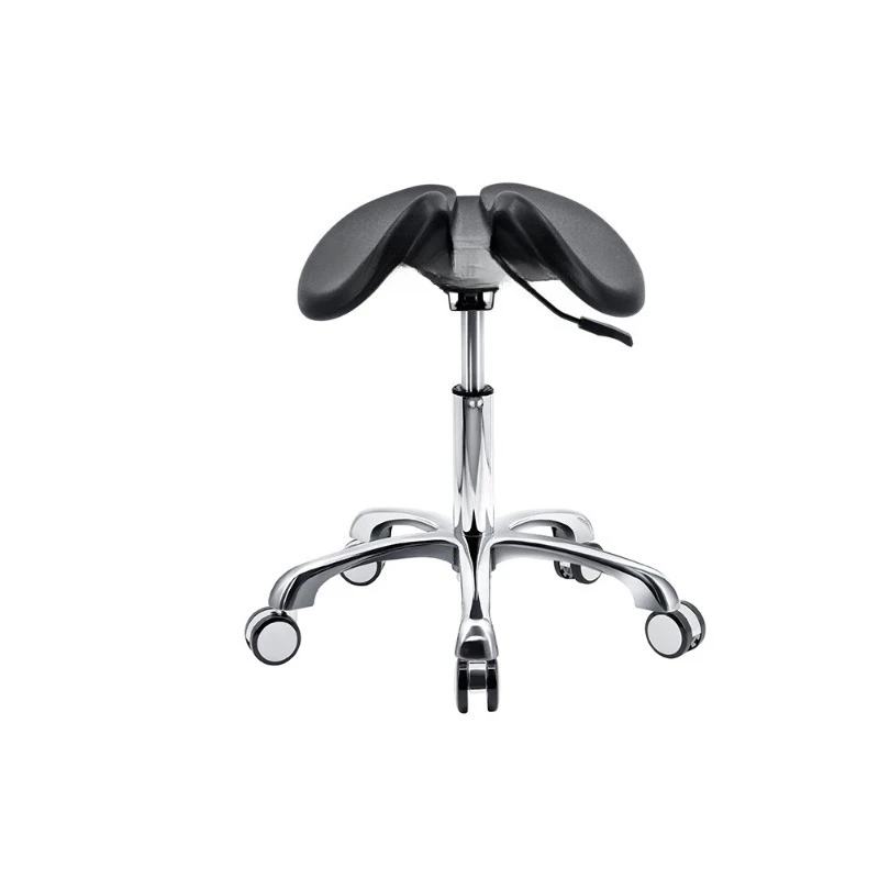 ‌Dental Saddle Stool - Adjustable Orthopedic Chair with Silent Wheels, Ergonomic Salon & Clinic Seat for Spa/Doctor