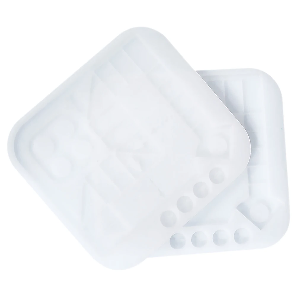 

2pcs Flying Chess Toy Board Mold Transparent Aeroplane Silicone Kids Accessory Reusable Fadeless Washable