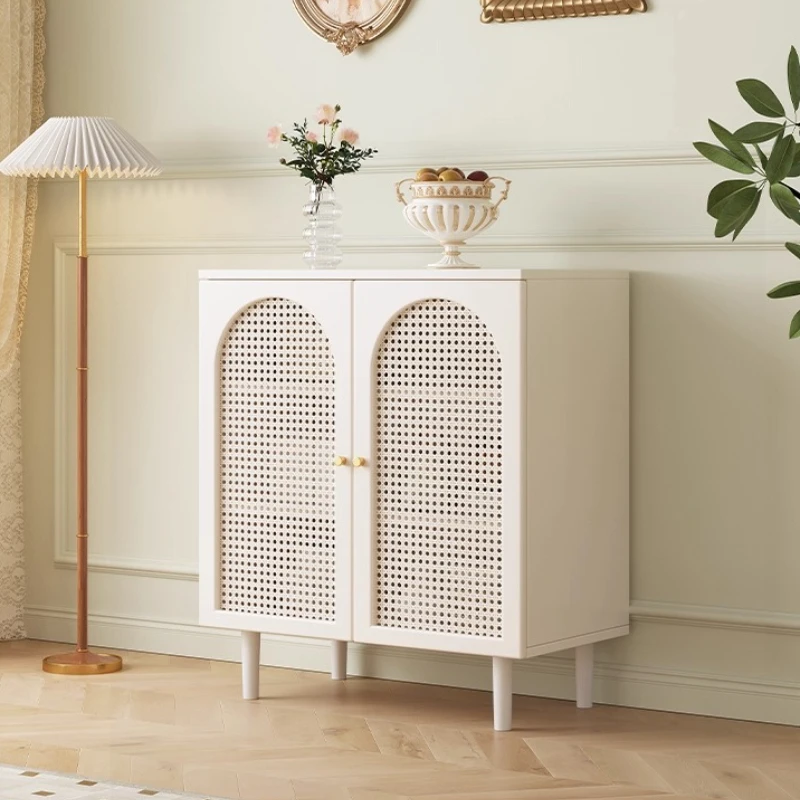 

mid century modern 3-stage drawer locker 160x40x95cm Multipurpose living room cabinets oriental luxury Rattan storage furniture