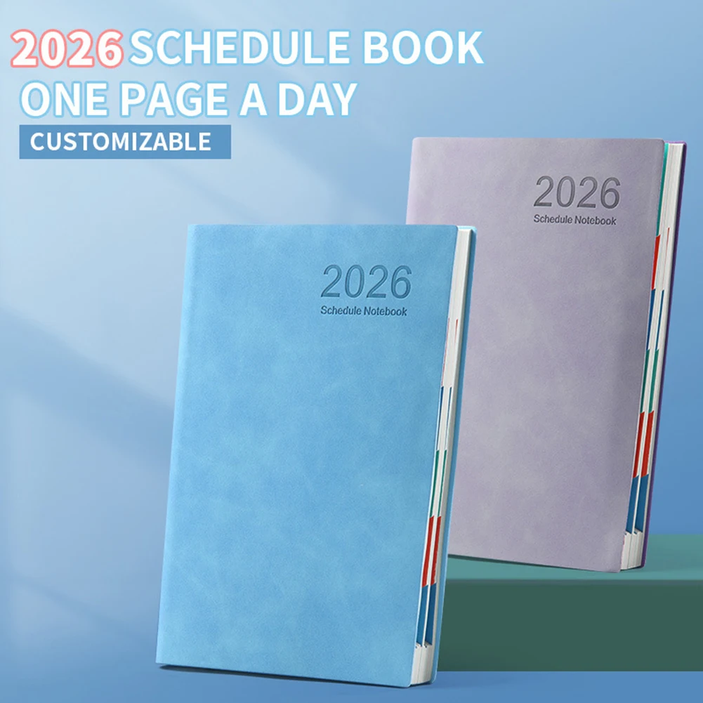 2026 กำหนดการหนังสือ A5 Size Planner Planner เตือนให้ทำรายการ Daily Planner เริ่มต้นได้ทุกเวลาบรรลุเป้าหมายของคุณ