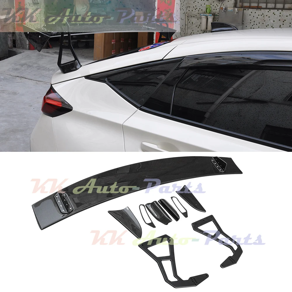 For Honda CIVIC FL5 TYPE-R Spoon Dry Carbon Fiber Rear Trunk Spoiler Lip GT Wing 2022-2024 Auto Tuning