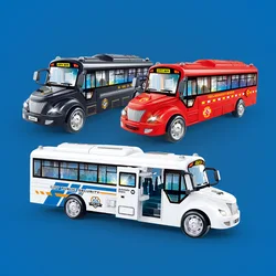 Bus Model Car Light and sound For Children Toys Kids Toy Cars Miniature Game Vehicle Inertia Wheel Boys Birthday Gift B200