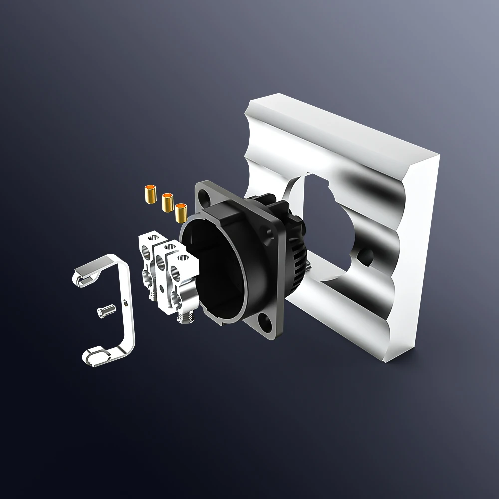 Viborg VE02R Schuko Wall Socket Plug Power Outlet Pure Copper Rhodium Plated Electrical Wall Socket
