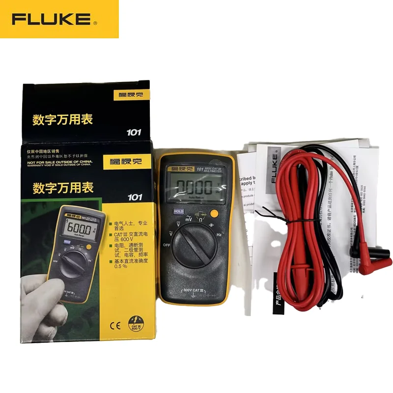 FLUKE 101/101Kit/107/106 Digital Automatic Multimeter Professional AC/DC Auto Range Digital Tester Voltage Current Multimeter