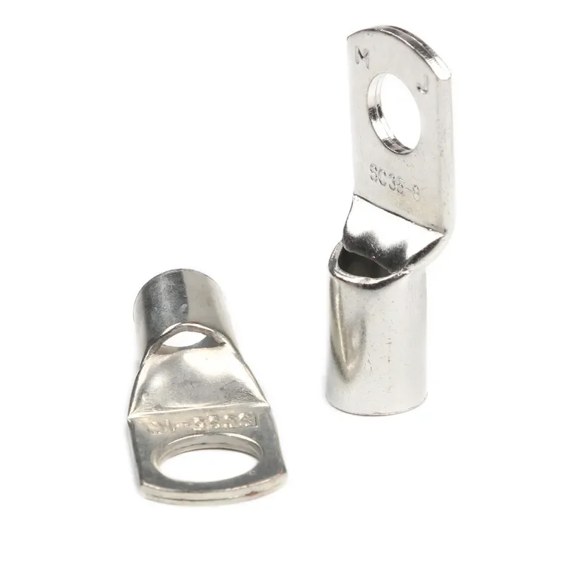 10/50Pcs SC6-6 SC6-8 SC10-6 SC10-8 SC16-6 SC16-8 Hole Tinned Copper Cable lugs Wire Ring Connectors Copper Tube Lug Bolt