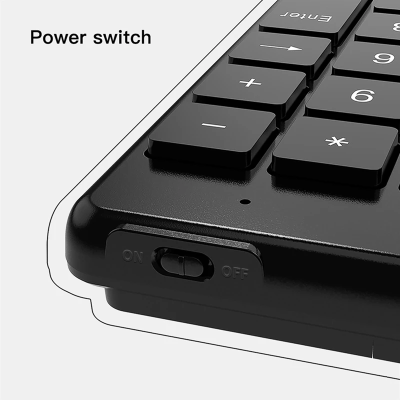 19 Keys Universal Bluetooth Wireless Numeric Keypads Mini Numpad Digital Keyboard For PC Accounting Supplies
