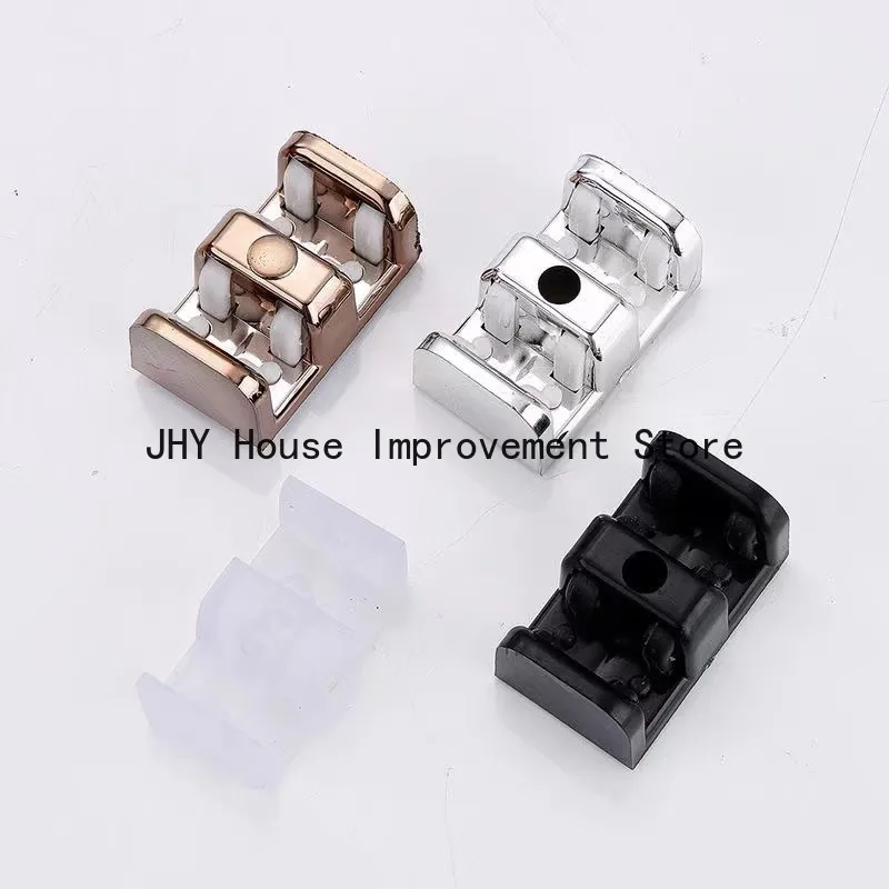 10Pcs For 8mm Glass Shower Room Accessories Glass Limited Position Anti-Collision Glue Bathroom Sliding Door Rose Gold Black