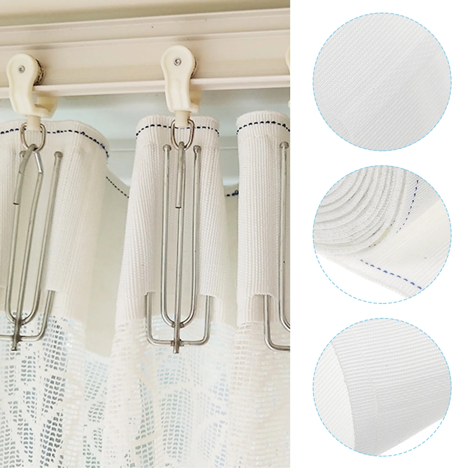 

Curtain Pink Heading Pinch Pleated Tape For Curtain No Diy Drapery Accessories Wide For Home Shower Door