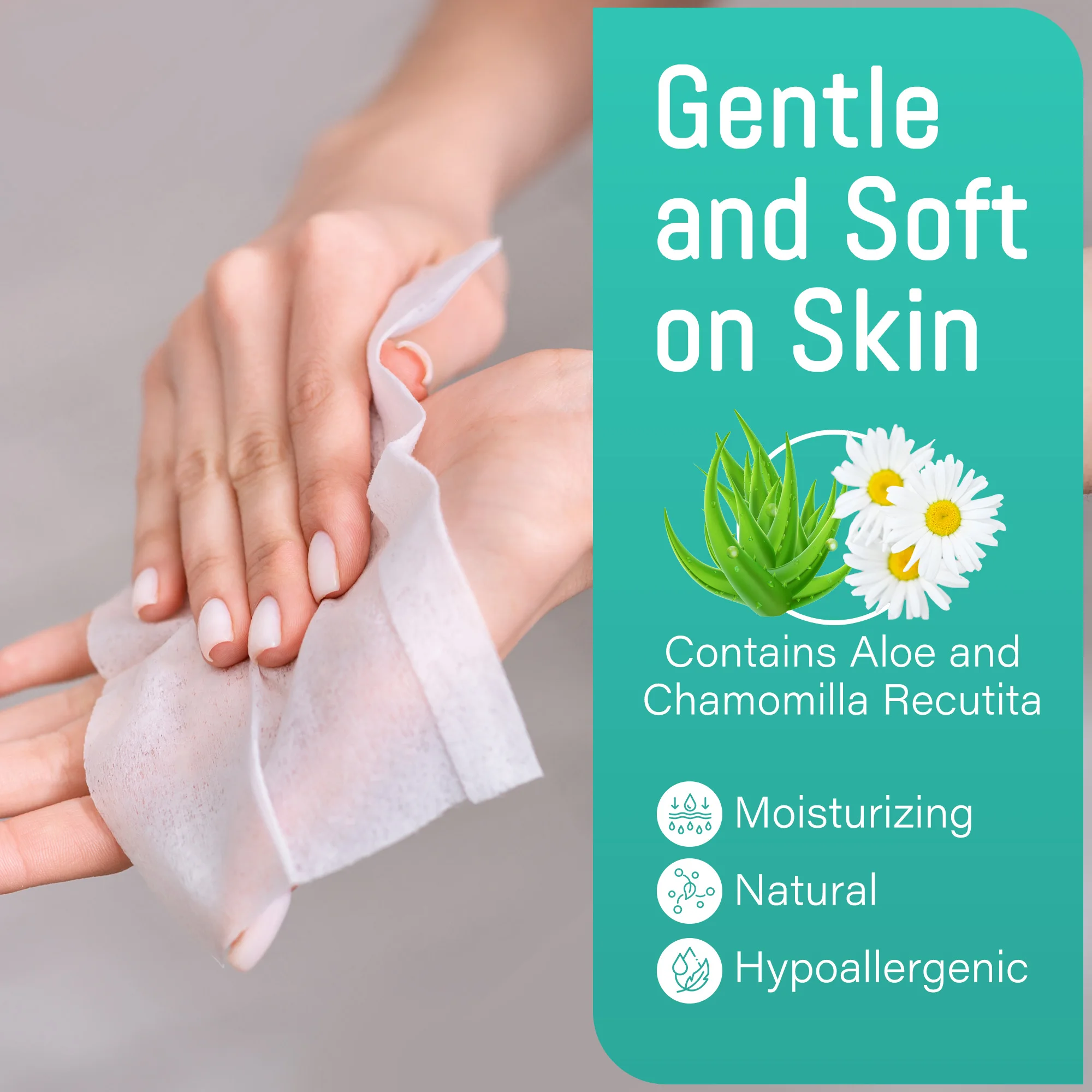 مناديل مبللة كبيرة جدًا قابلة للتنظيف للاستخدام المنزلي في الهواء الطلق، مناديل سميكة للمؤخرة، 3 عبوات × 48 قيراط، مناديل مبللة 144/288