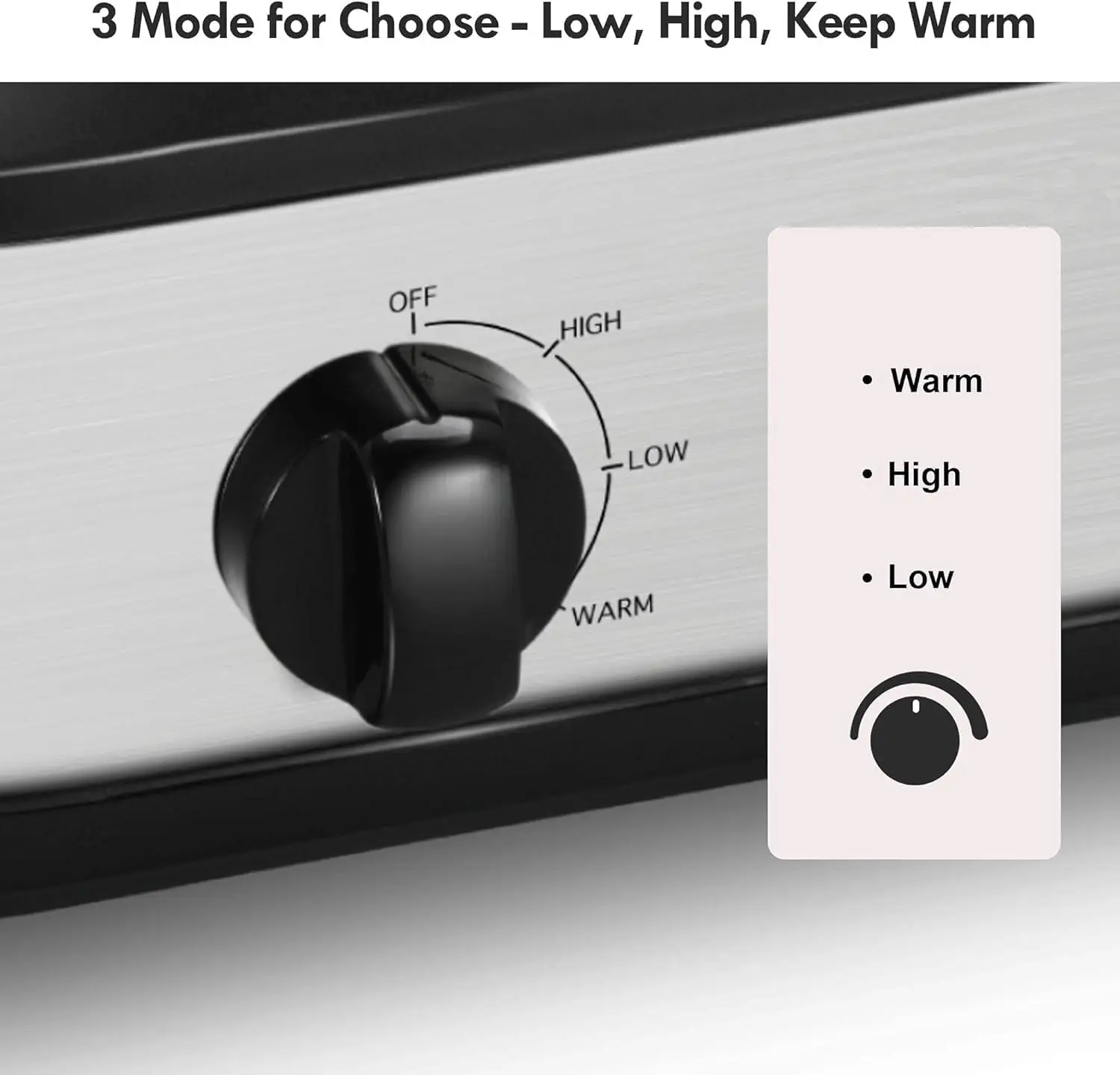 Dual Ceramic Slow Cooker Set 2 x 1.25qt Capacity Dishwasher Safe with 3 Cooking Modes Warm Function & Buffet Serving Feature