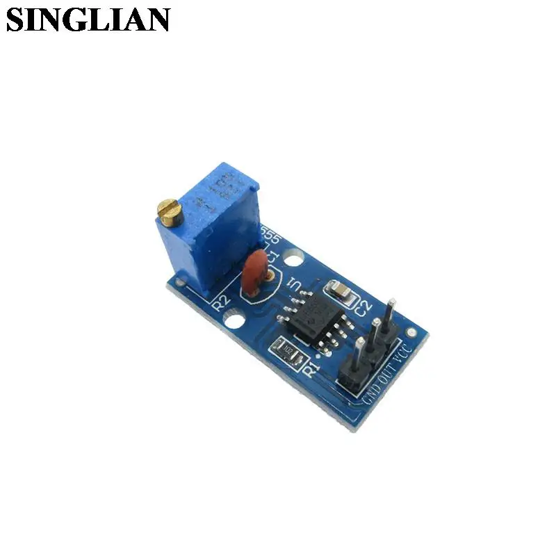 DC 5V 12V NE555 Adjustable Resistance Frequency Pulse Generator Module Single Channel Output For Arduino Smart Car
