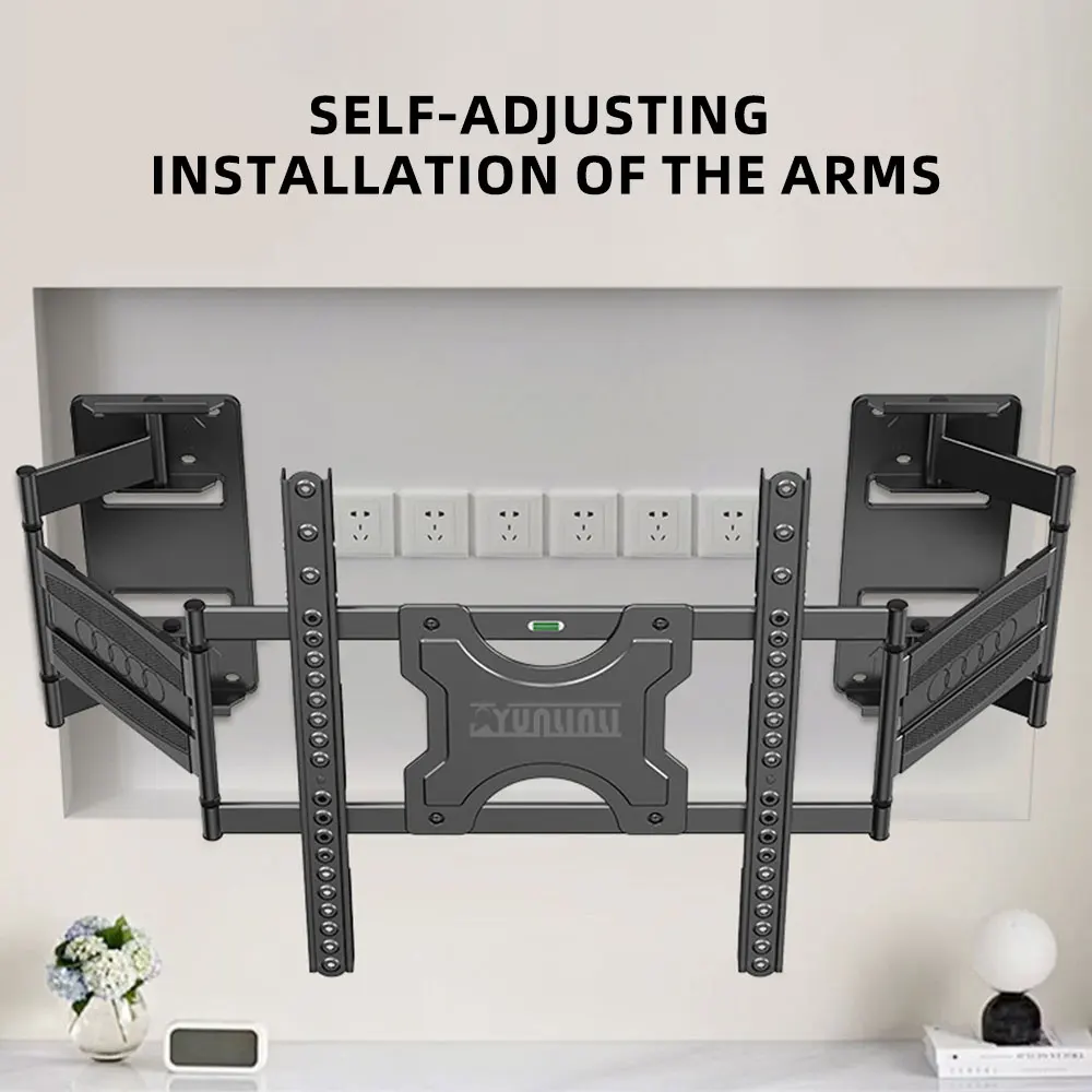 Universal TV bracket wall mounted TV telescopic bracket wall mounted 75 inch 85 inch monitor TV stand