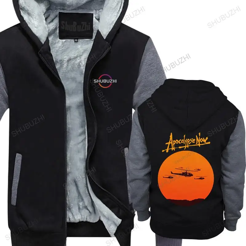 Classic Apocalypse Now hoodies Men fleece winter Huey Helicopter thick hoodies Vietnam War Printed fleece Cotton Tops Gift