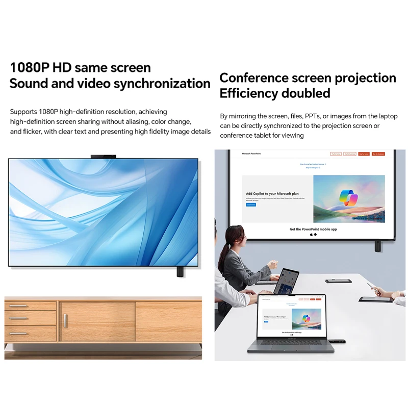 جهاز استقبال لاسلكي متوافق مع HDMI جهاز استقبال لاسلكي عالي الدقة شاشة MiraScreen النسخ المتطابق جهاز لاسلكي نفس الشاشة 5G