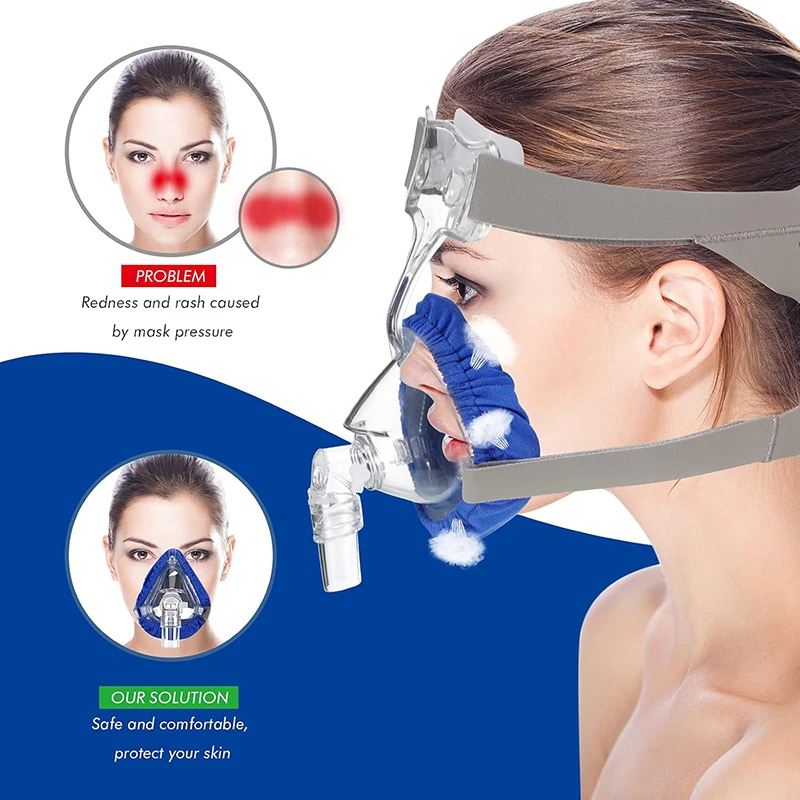 Ventilator Mask Liners For Full Face Masks Small Hole Style Reduce Skin Irritation Ventilator Nasal Mask Pad Accessories