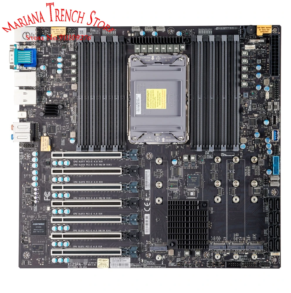 

X12SPA-TF for Supermicro Motherboard 3rd Gen Xeon Scalable Processors Xeon W-3300 Processor LGA-4189 DDR4 PCI-E4.0