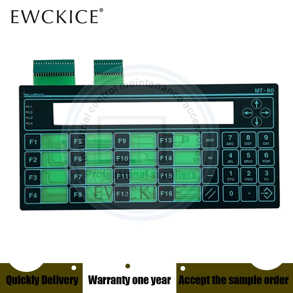 

НОВЫЙ MT-80 HMI MT-80A-TTY ПЛК с мембранным переключателем, клавиатура, аксессуары для обслуживания промышленного управления