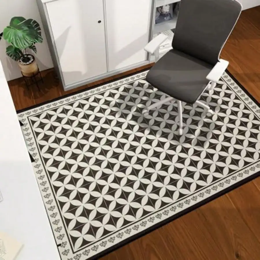 

Office Chair Mat for Hardwood Floor 60"x45" Easy Glide Computer Desk Mat Protector for Rolling Chair Under Desk Rug Nonslip B