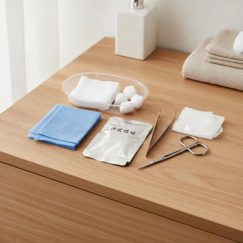 1 Set Debridement-Naht-Desinfektions-Wundpflege-Werkzeugset NEU Steriles Einweg-Verband-Ersatzwerkzeugset – Detail 19