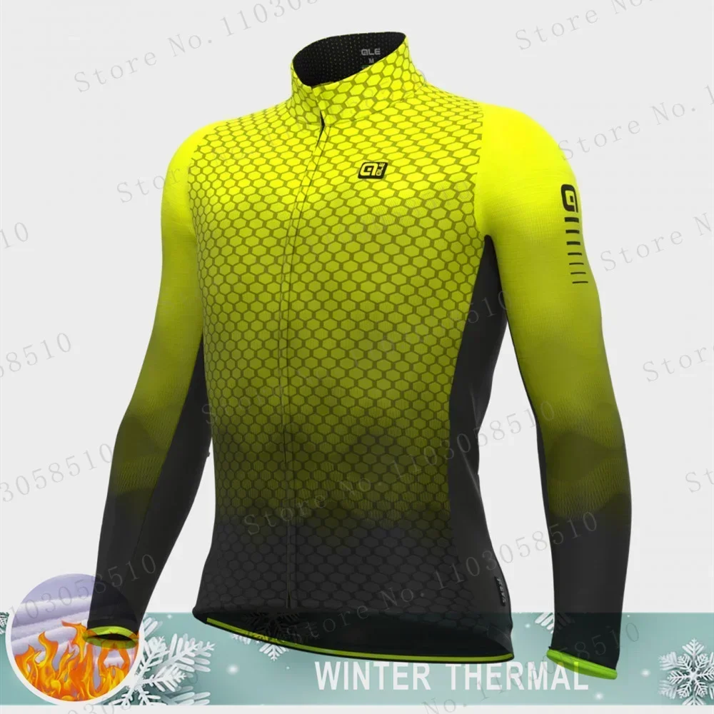 AIE Winter Cycling Jacket Outdoor Warm Coat MTB Road Bike Jersey Long Sleeve Weatherproof Windbreaker Fleece Cycling Jacket