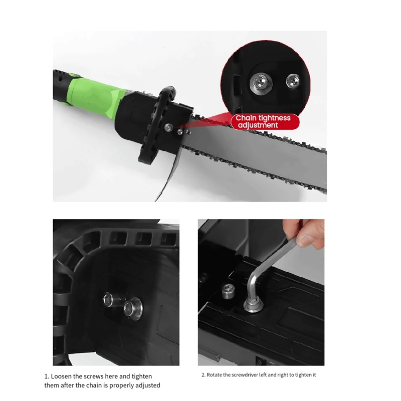 12 Inch Chainsaw Bracket Changed Chain Saw Bracket Set 125 150 Electric Angle Grinder Into Chain Saw Woodworking Power Tool Set