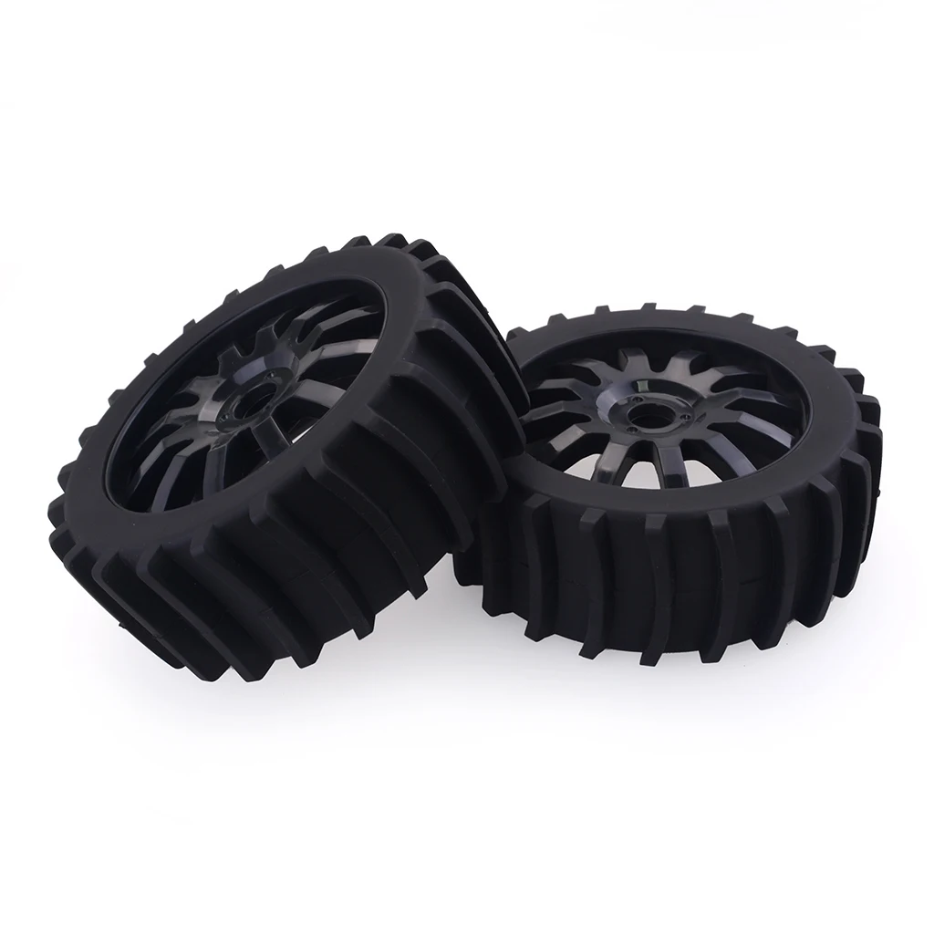 4 szt. 1/8 RC Off Road Buggy śnieg piasek wiosło opony opona koło dla HSP HPI Baja czarny