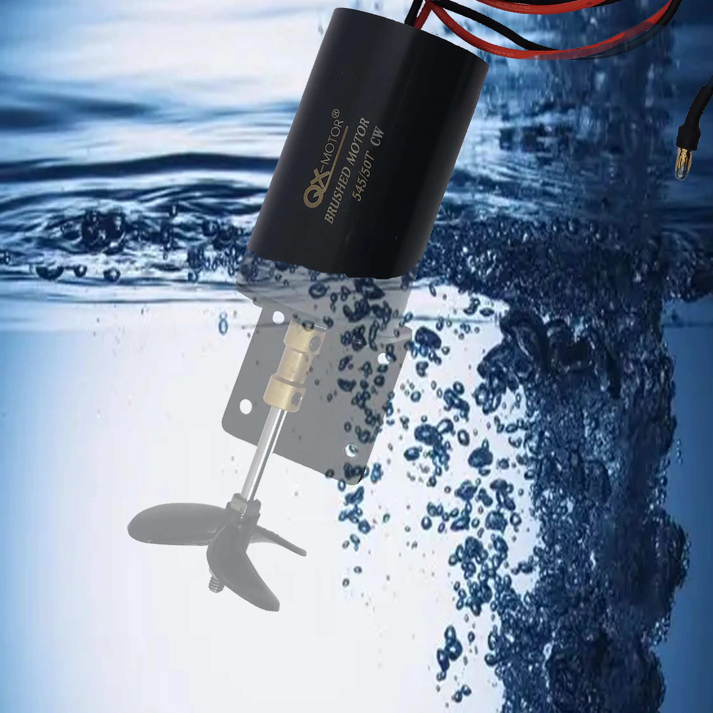 12V 16V brush underwater propeller motor for unmanned  /  nesting  trawler/remote control /duck boat