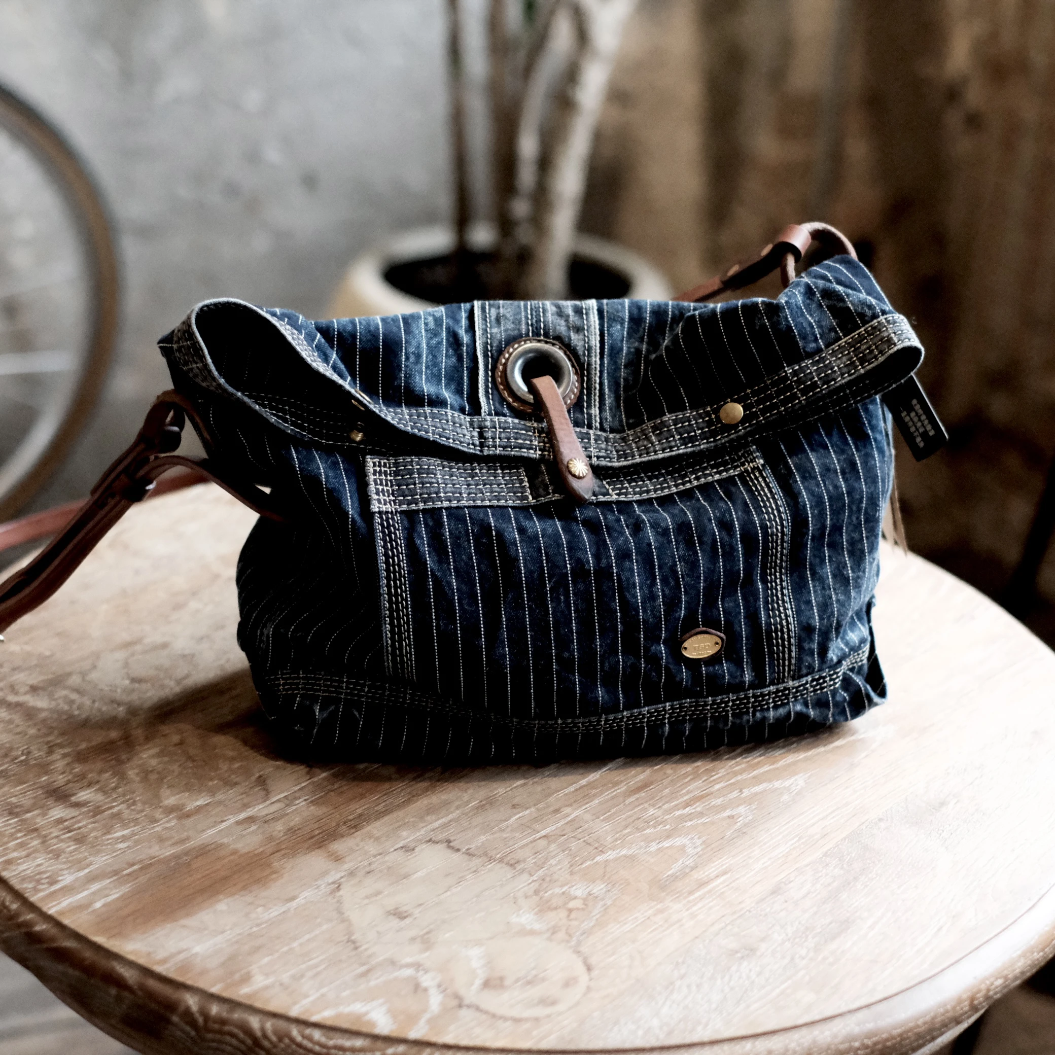 Handgefertigte Nische Heavy Washed Distressed Designer Model Fahrradtasche Brusttasche Motorrad
