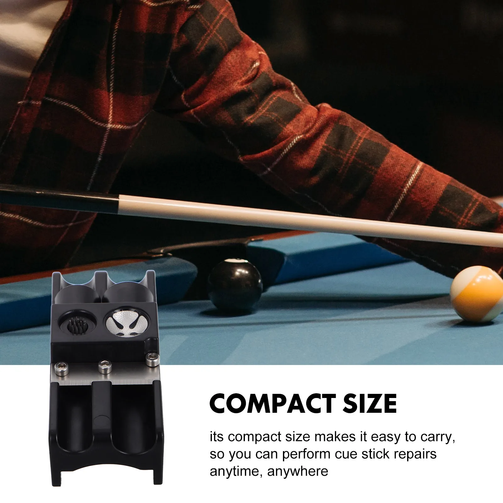 

1pc Pool Cue Tip Shaper Repair Tool Multifunctional Billiard Cue Burnisher File Portable For Pool Snooker Cues Accessory