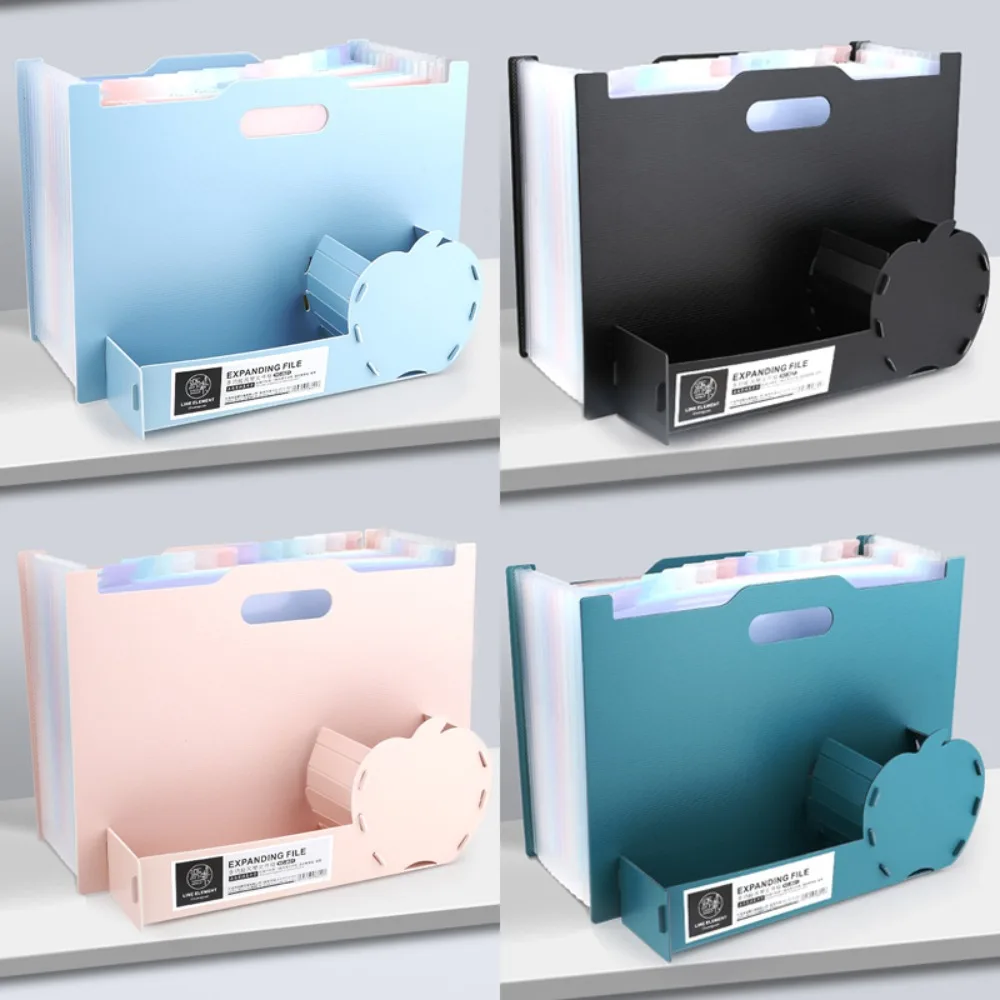 13 Layer Accordions Bag Large Capacity Waterproof Document Storage Pouch Expandable Portable Data Storage Bag