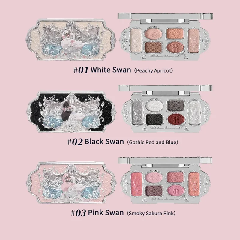 Flowerkaren Tutto nel kit per il trucco per le donne Palette di ombretti Rossetto Lucidalabbra Fard Professionisti Cosmetici Set da 3 pezzi Flower Knows