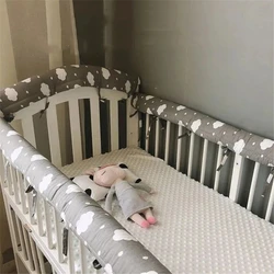 Cartoon Baby Anti-collision Guardrail Soft Wrapping Edge High-quality Cotton Children Bed Bumper Boys Girls Universal Bedding