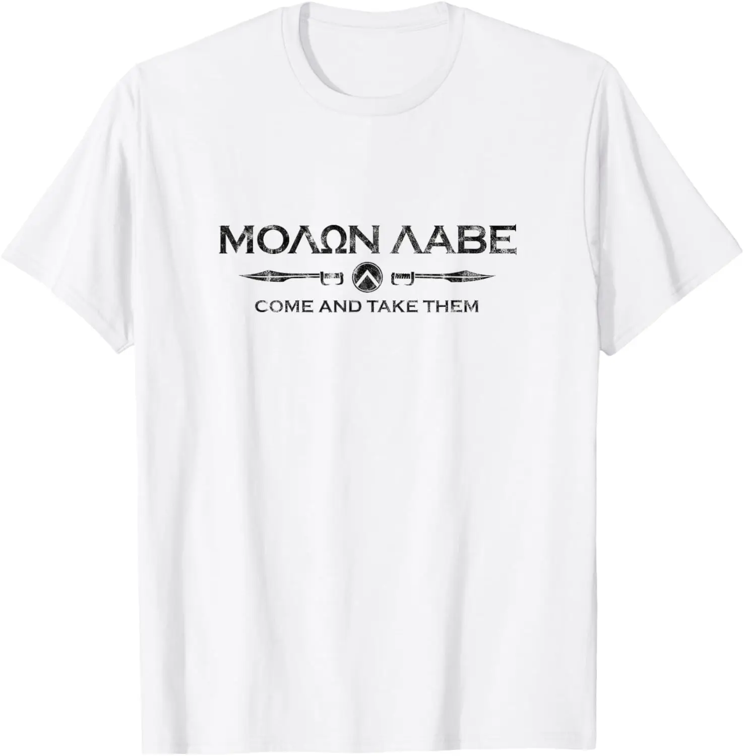 

Sparta Gym and Fitness - Molon Labe T-Shirt Short Sleeve Casual 100% Cotton T Shirt