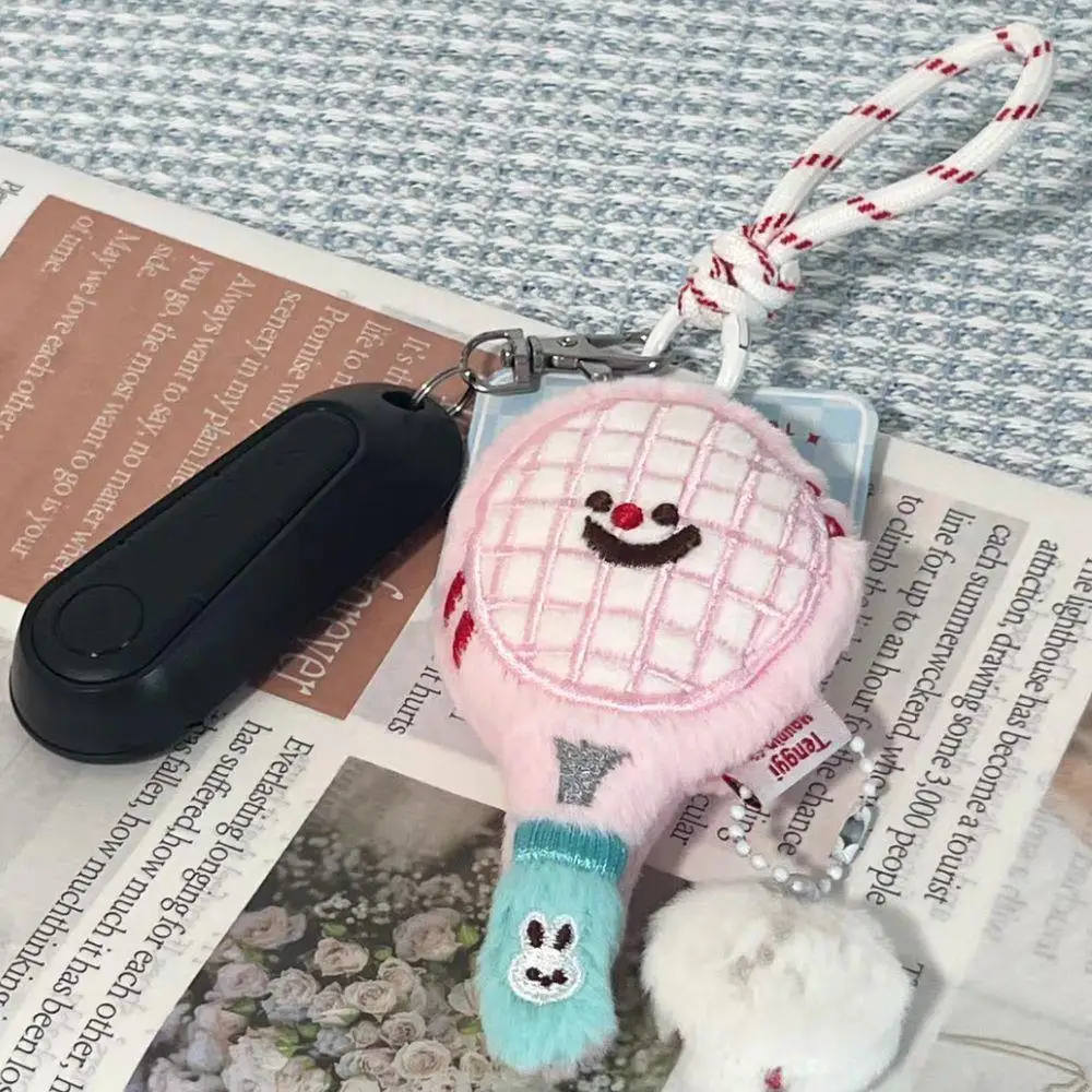 

Tennis Racket Figurine Pendant Plush Bag Cute Cartoon Doll Pendant Couple Student Backpack Pendant Bag Charm Accessories Gifts