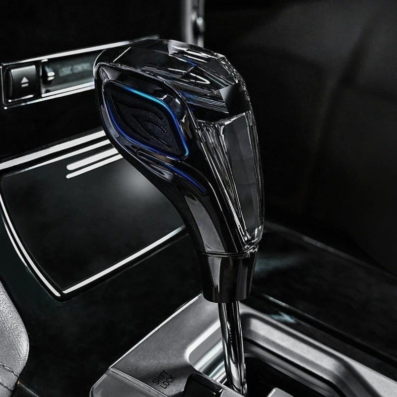 كريستال متعدد الألوان مصباح ليد مقبض ناقل حركة السيارة العالمي تعديل رافعة كرة اليد لتويوتا لمازدا لميتسوبيشي الخ #5