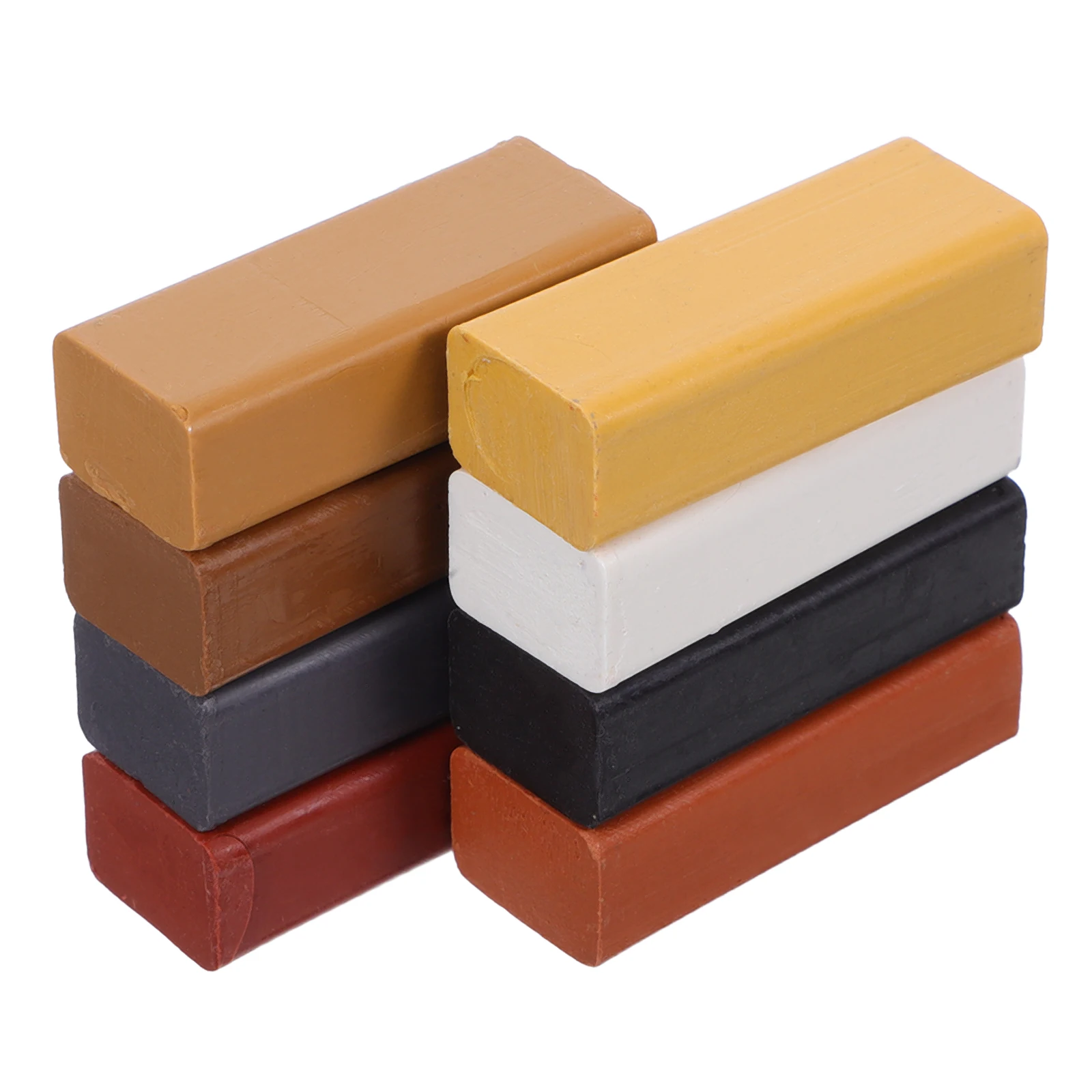 

8pcs Floor Repair Wax for Wood Furniture Sticks Crayons Touch Ups Cabinet Scratch Filler Rod Durable Resin Material Versatile