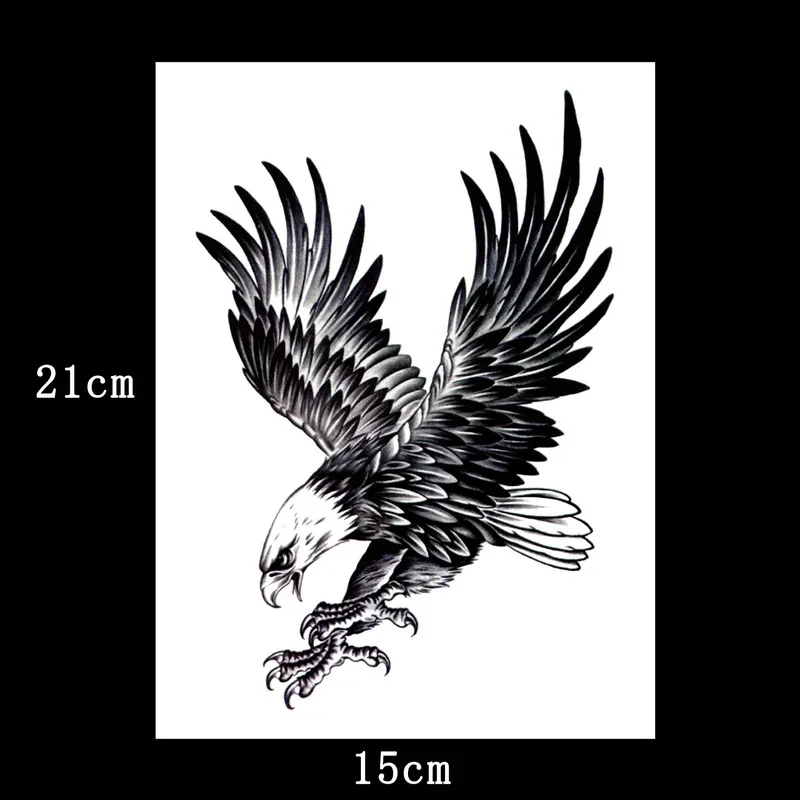 New Eagle Waterproof Temporary Tattoo Sticker Women/Men - Free Shipping - Hot Sale