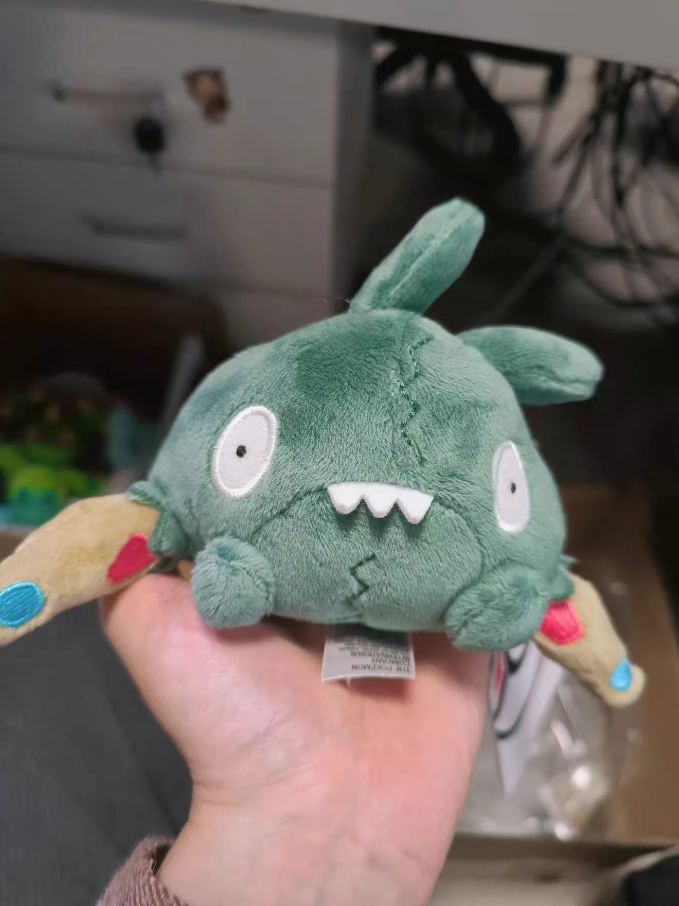 Unova Region Trubbish Garbodor Pokémon Center Japan Palm Fit Collection Plush Dolls Children's Birthday, Christmas Gifts