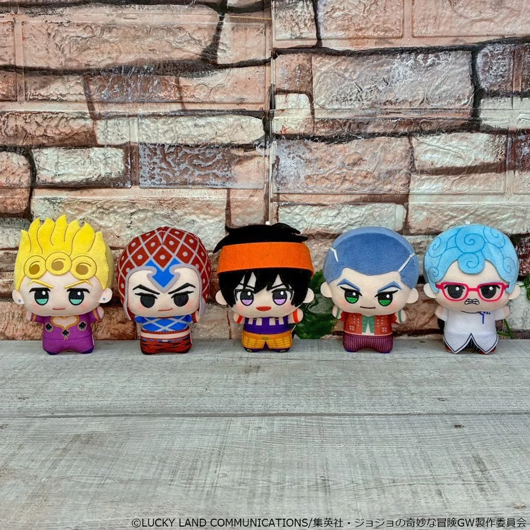 Banpresto Jojo Bizarre Adventure Golden Wind Giorno Keychain Plush Doll In Stock Anime Collectible Bag Decor For Anime Lovers