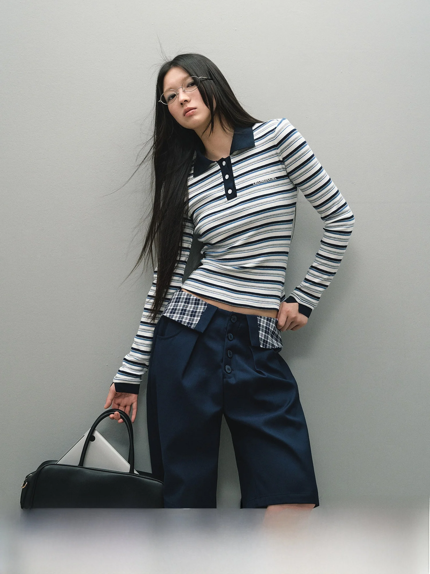 

Low Waist Cuffed Suit Pants Women's Casual Straight Leg Mid-Length Retro Versatile Five-Point Pants Design Sensation