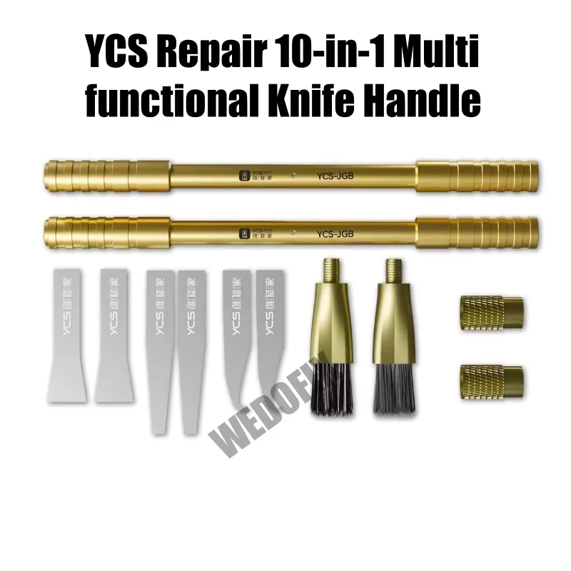 

Многофункциональный набор ручек ножей YCS 10 в 1, с щеткой для удаления, набор для быстрого удаления клея для ремонта мобильных телефонов