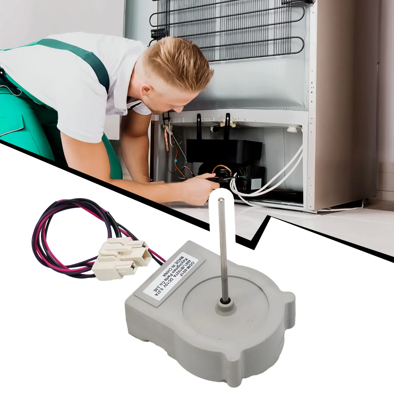 

Оптимизируйте свою систему охлаждения: надежный двигатель вентилятора испарителя постоянного тока для холодильника, подходит для различных моделей, артикул 4681JB1027A